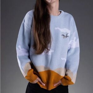 Love Joy CLOUDS Marvellous View SWEATER, Sz XXL